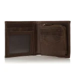Hand-made Genuine Leather Men's Slim Wallet Credit Card Holder Smart Coin Rfid Id Men Money Clip