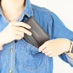 Premium Leather Money Clip Wallet Durable Brand Hand Wallet Folding Genuine Leather Wallet for Men